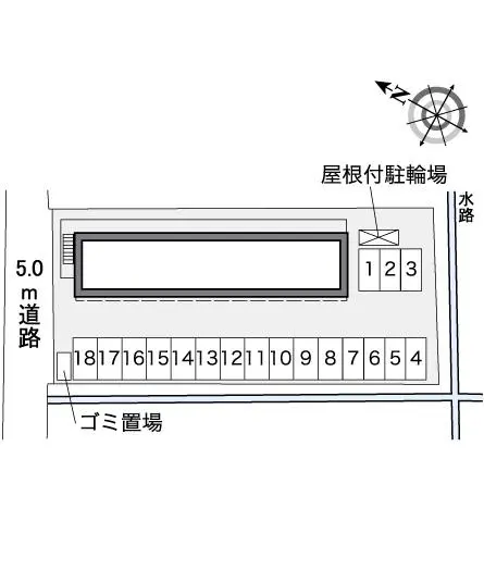 ★手数料０円★糸島市潤１丁目　月極駐車場（LP）